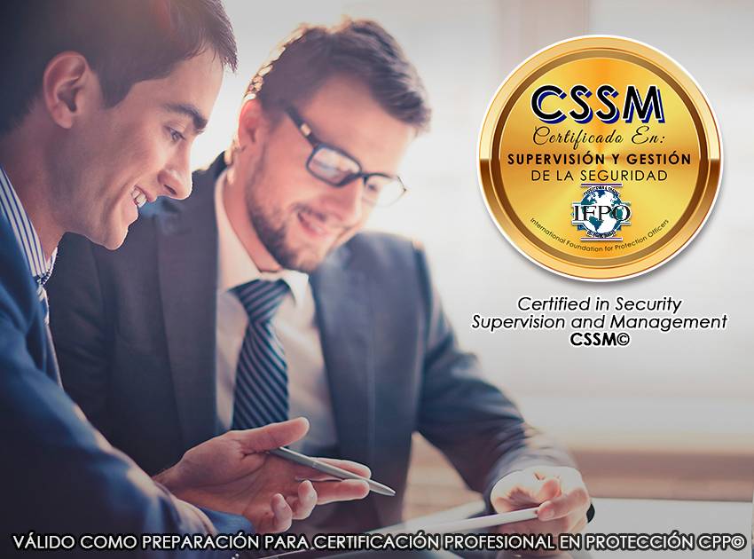 Certificación en Supervisión y Gerencia de Protección  CSSM©